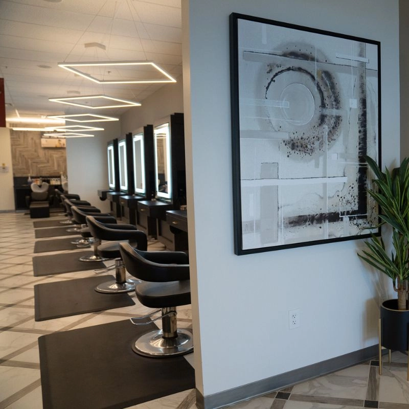 Hair stylist chairs at our Pickerington Salon